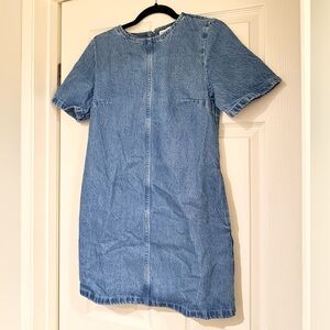 Abercrombie & Fitch Denim Shift Mini Dress